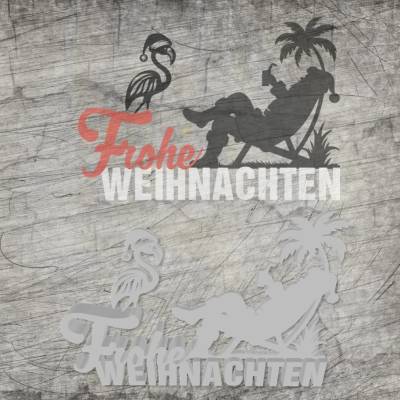 Plotter-, Laser- und 3D Druck Datei *Frohe Weihnachten*