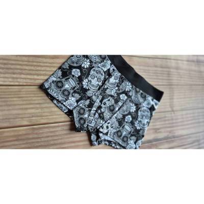 Herren Retroshorts Unterhose für Männer Skull Totenkopf als besonderes Geschenk