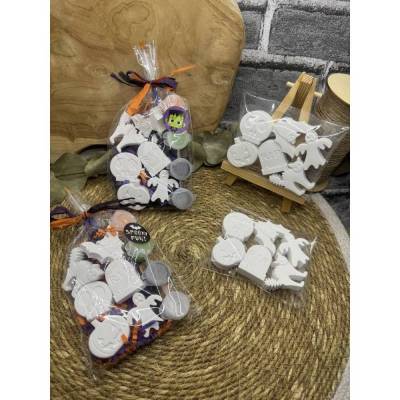 DIY | Halloween Malset für Kinder | Handmade | aus Keracraft | Acrylfarbe |  Gastgeschenk | Deko | Kreativset