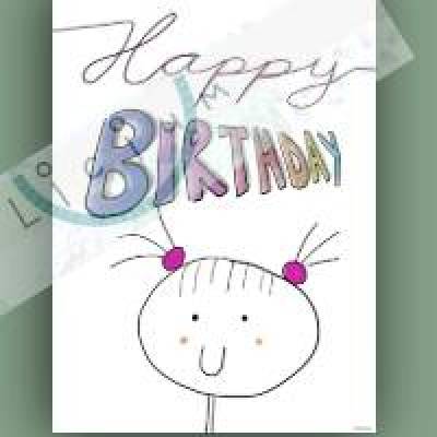 Handgezeichnete Geburtstagskarte – Digitale Karte zum Ausdrucken (PDF & PNG)