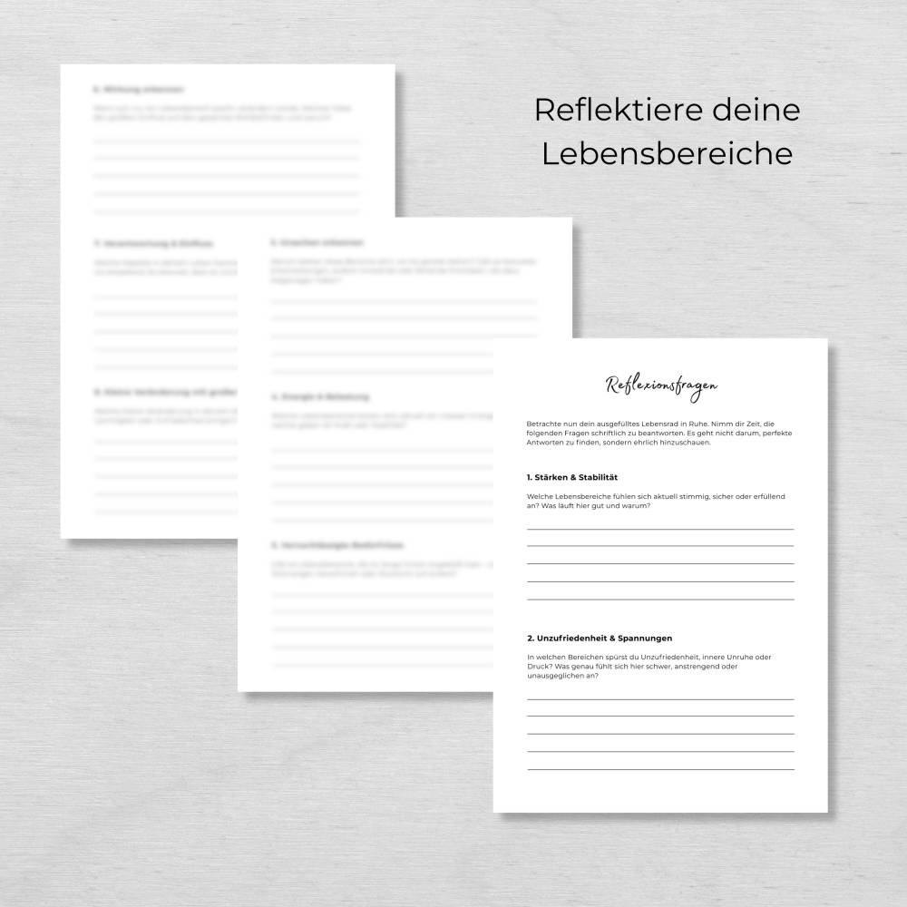 Lebensrad Mini Workbook (PDF) – Klarheit finden & dein Leben bewusst ausrichten Bild 4