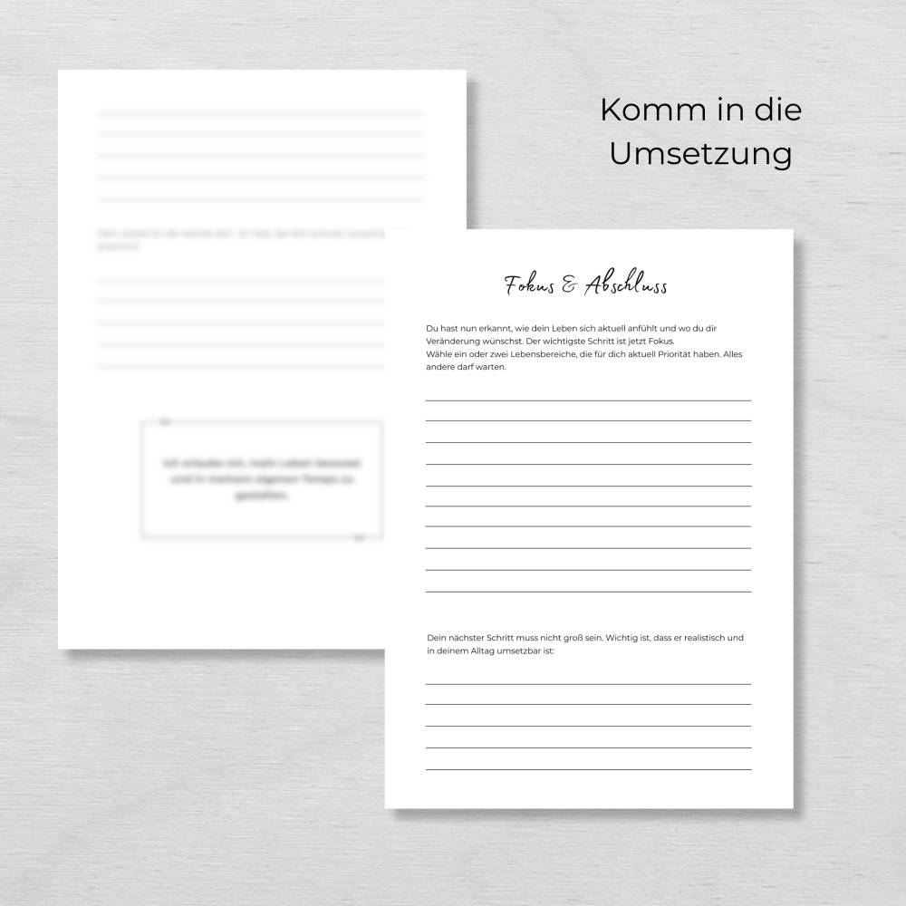 Lebensrad Mini Workbook (PDF) – Klarheit finden & dein Leben bewusst ausrichten Bild 6