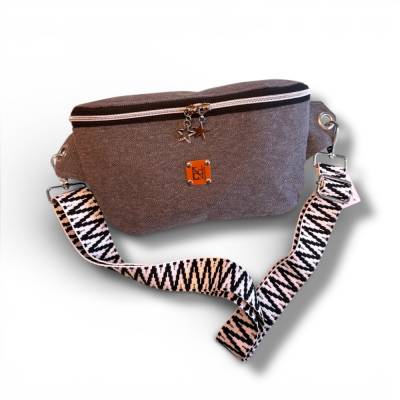 Crossbag Umhängetasche aus Canvas – Dunkelgraue, robuste Tasche für Alltag & Reisen