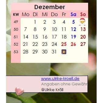 Jahreskalender 2026 auf einen Blick - Rhododendron China PDF – DIN A4 zum Ausdrucken Bild 6