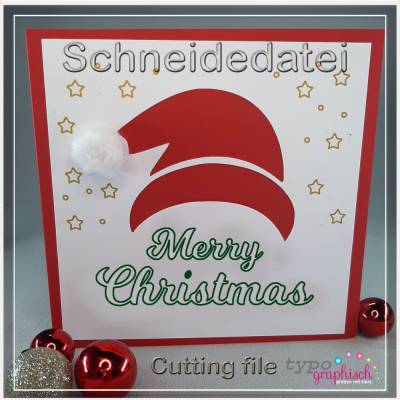 Plotterdatei Weihnachtskarte: DIY Nikolauskarte schnell & einfach gestalten