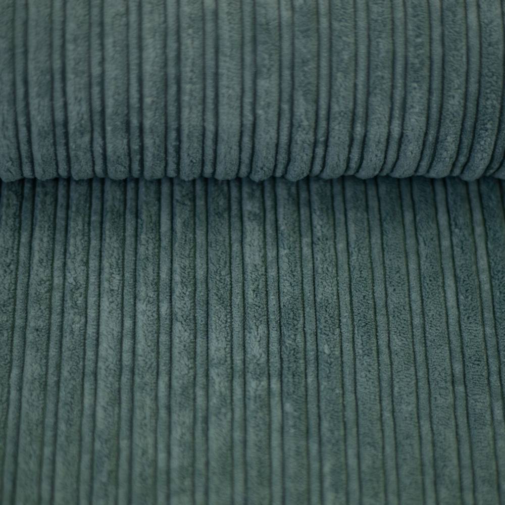 Doubleface Cordsamt Cordula mit Teddyplüsch-Abseite smaragd/smaragd (1m/16,-€) Bild 3