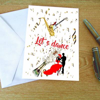 Vorlage für Einladung zur Feier, Party, Fete, Tanz usw. mit verschiedenen Aufschriften als PDF