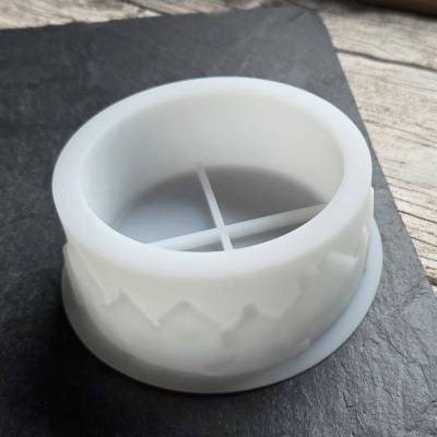 Silikonform Häuserkranz ~ Gießform Schale mit Häuser ~ Weihnachten ~ Raysin Deko
