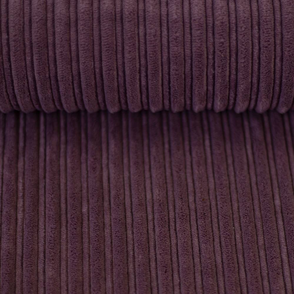 Doubleface Cordsamt Cordula mit Teddyplüsch-Abseite  uni, altrosa/altrosa (1m/16,-€) Bild 3