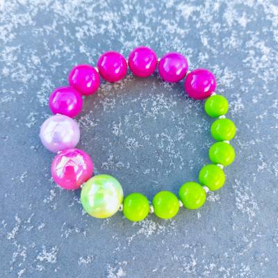 Armband "Pinkzaubergrün"