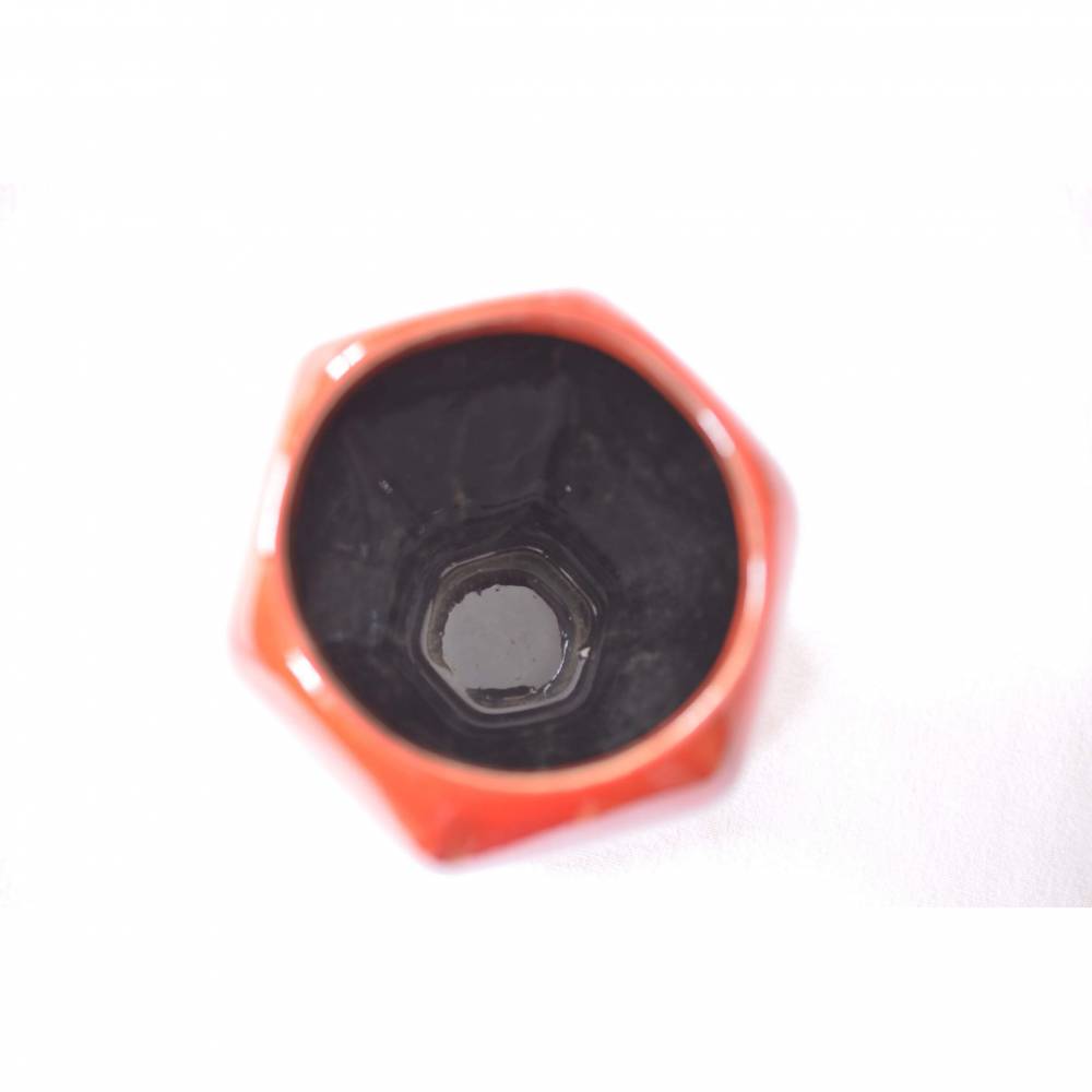 VintageKeramik Bowleservice 70er, sechseckig, Bild 4