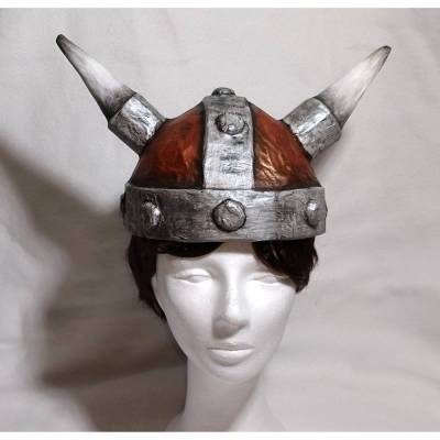 Wikinger Helm, ca.54/55 cm Kopfumfang, Verkleidung, Fasching, Karneval, Halloween, Rollenspiel, Maskerade