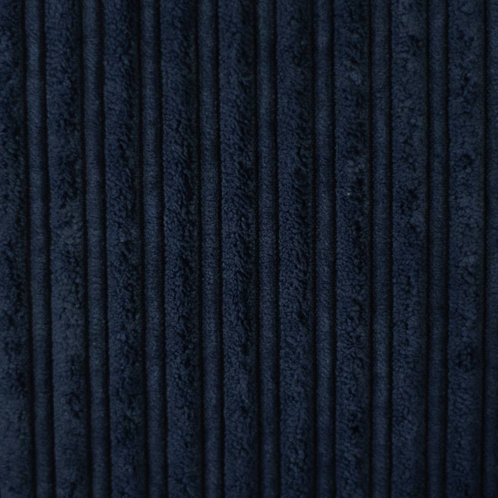 Doubleface Cordsamt Cordula mit Teddyplüsch-Abseite  uni, dunkelblau/ecru (1m/16,-€) Bild 1