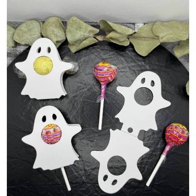 Halloween Geist Lollihalter | Tischdeko | Mitgebsel | Gastgeschenk | Stanzteil