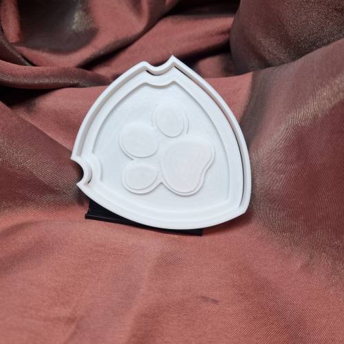 Wappen mit Pfotenabdruck