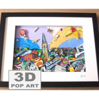 aachen brand 3d pop art bild souvenir bunt Sankt Donatus brander bahnhof vennbahncenter personalisierbar