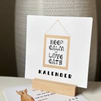 Lustiger Katzenkalender als PDF zum Ausdrucken – Immerwährender DIY Katzen Kalender