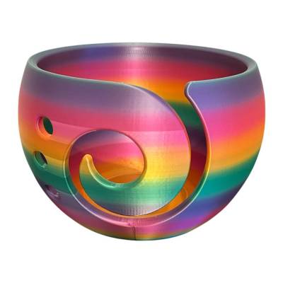 Garnschale Rainbow| 3D-gedruckt | nachhaltiger Wollhalter aus PLA