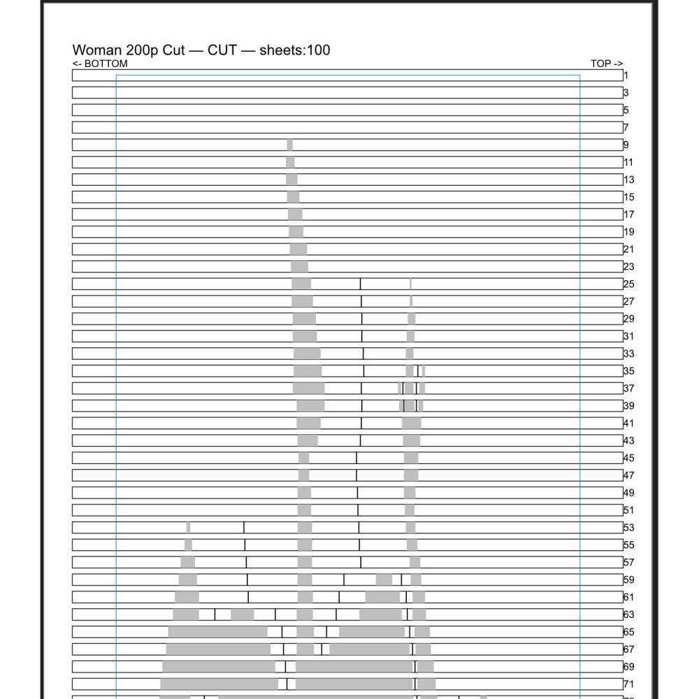 Book Art digitale  Faltanleitung Kusshand-Frau svg pdf Bild 4