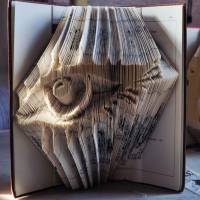 Book Art Faltanleitung Auge digital Buchkunst svg pdf