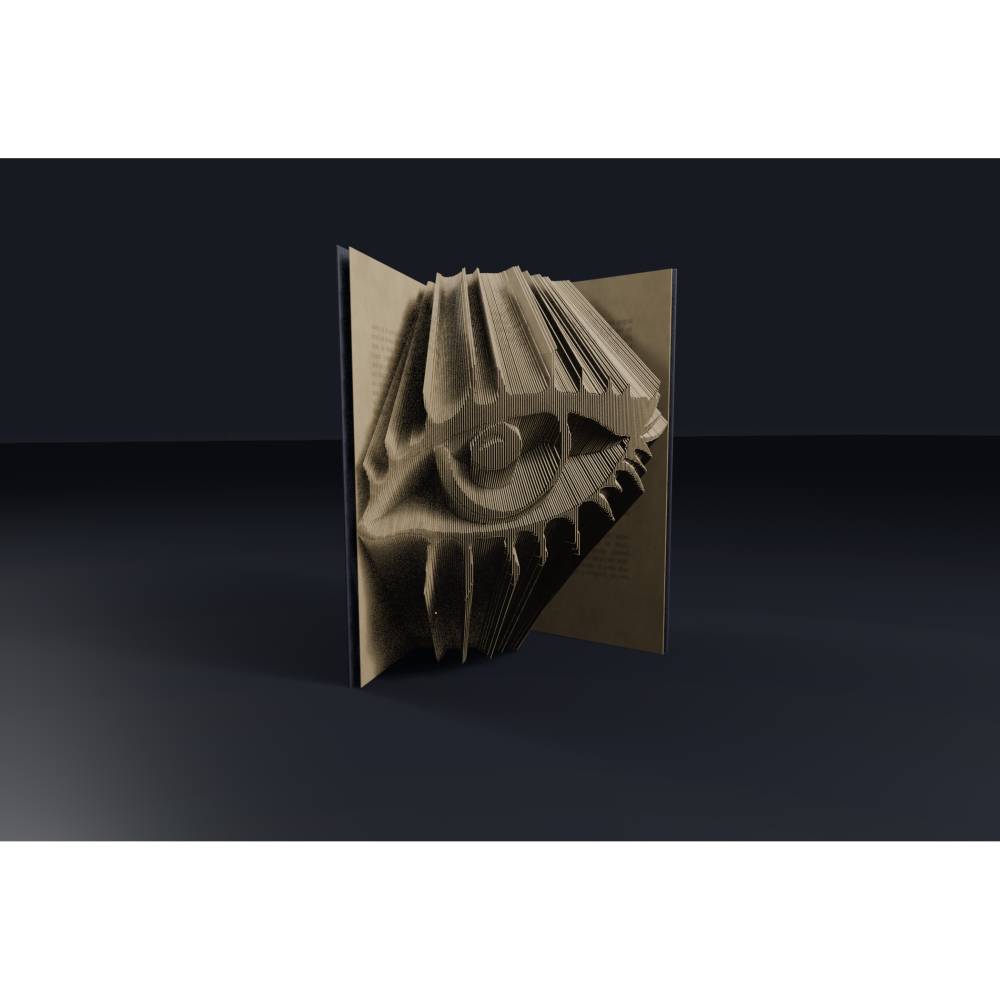 Book Art Faltanleitung Auge digital Buchkunst svg pdf Bild 2