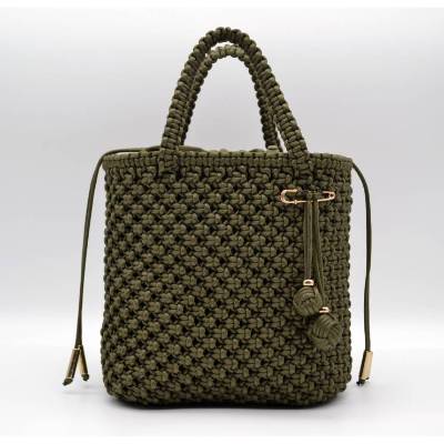 Handtasche Zip&Go Tote – Ein Unikat aus Makramé-Kunst