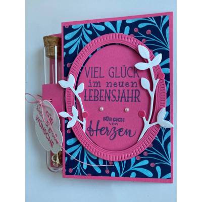 Geldgeschenk Geburtstag Reagenzglas Blumen Röhrchen Geldverpackung Wunscherfüller Geschenkidee Frauen