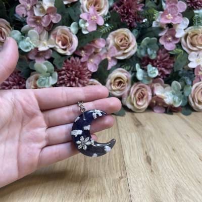 Schlüsselanhänger Mond in 3D