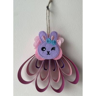 Wunderschöne Deko, Frühling, Ostern mit Hasenmotiv, Handarbeit