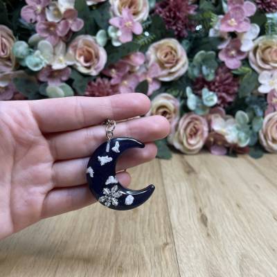 Schlüsselanhänger Mond in 3D