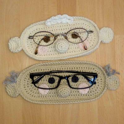 Häkelanleitung Brillenablage "Oma & Opa" Brillenschale, pdf-Datei