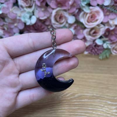 Schlüsselanhänger Mond in 3D