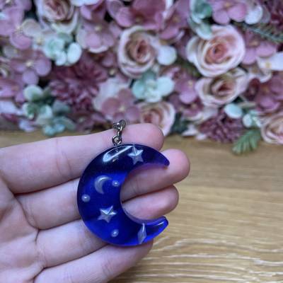 Schlüsselanhänger Mond in 3D