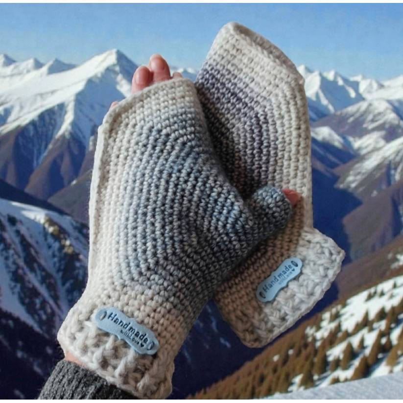 Japanische Handschuhe,gehkelt, Handarbeit