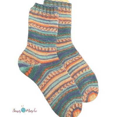 Handgestrickte Socken, Größe 38/39