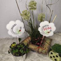 Stickdatei Glücksbringer Blumenstecker ITH Set 2607 – Hufeisen, Kleeblatt & Marienkäfer 2026 bis 2030