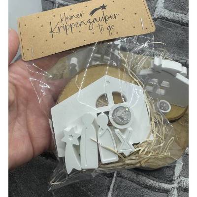 Mini Krippe | Weihnachten | Handgemacht | kleine Krippe