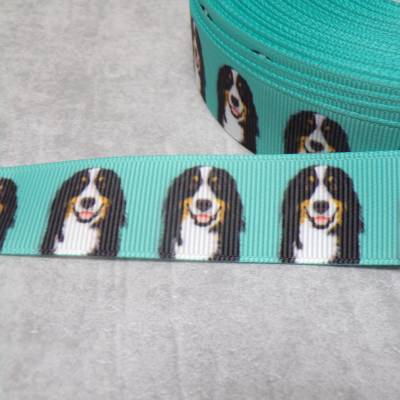 Berner Sennenhund Ripsband 22 mm – Band  zum Nähen & Basteln