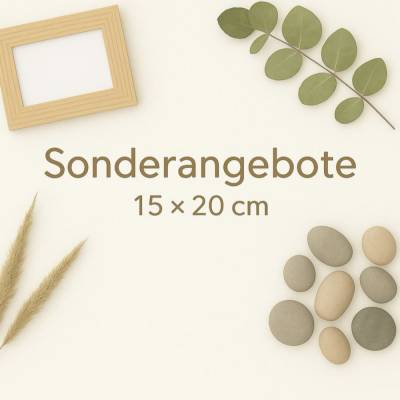 Handgefertigtes Steinbild 15x20 cm – Unikat mit Natursteinen, wählbarer Rahmen