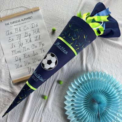 Schultüte Fussball für Jungen passend zum ergobag SpitzenreitBär, 70 oder 85 cm
