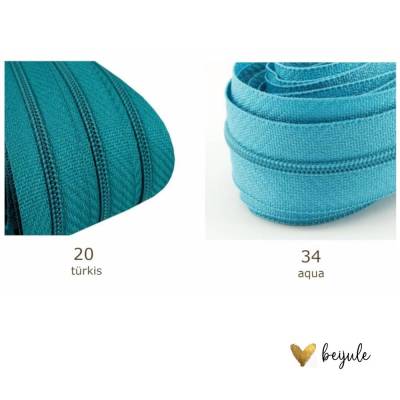 Endlosreißverschluss 2m + 4 Zipper 27 Farben