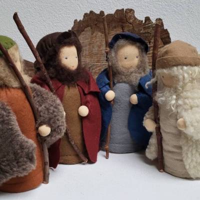 Hirten für die Weihnachtskrippe - Ausstellungsstücke