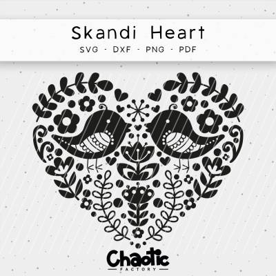 Plotterdatei Skandi Heart