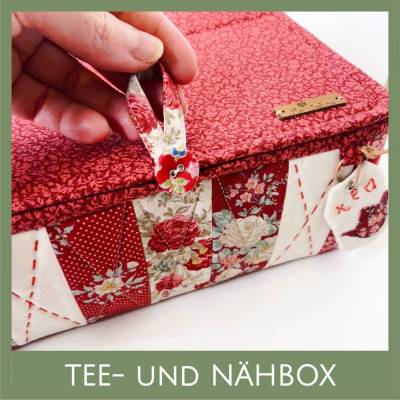 Nähbox & Teebox | PDF Schnittmuster Box | Organizer mit Einsatzkörben und Untersetzern