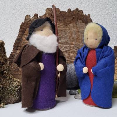 Maria und Josef für die Weihnachtskrippe - Ausstellungsstücke