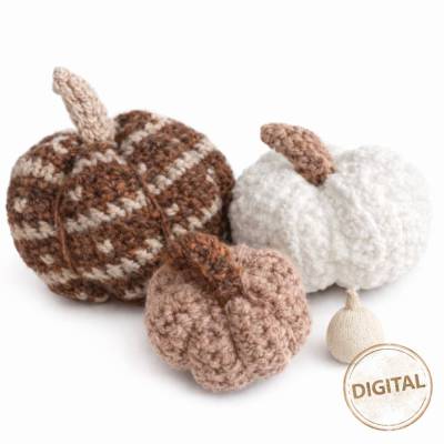 Häkelanleitung Kürbis Deko | PDF Anleitung für Anfänger | DIY Wohndeko häkeln