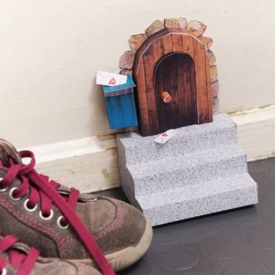 Mauseloch Türe, Märchentür Ausschneidebogen PDF + SVG