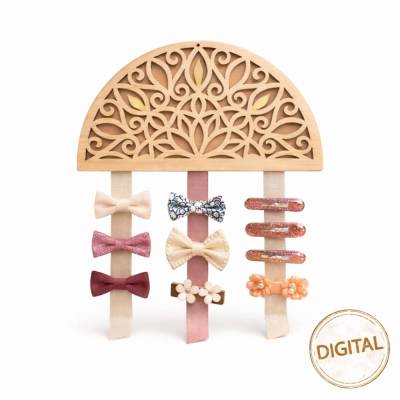 Wandbehang, Haarspangenhalter, Schneidedatei DIGITAL, Download, Laserdatei, Xtool, Glowforge, SVG