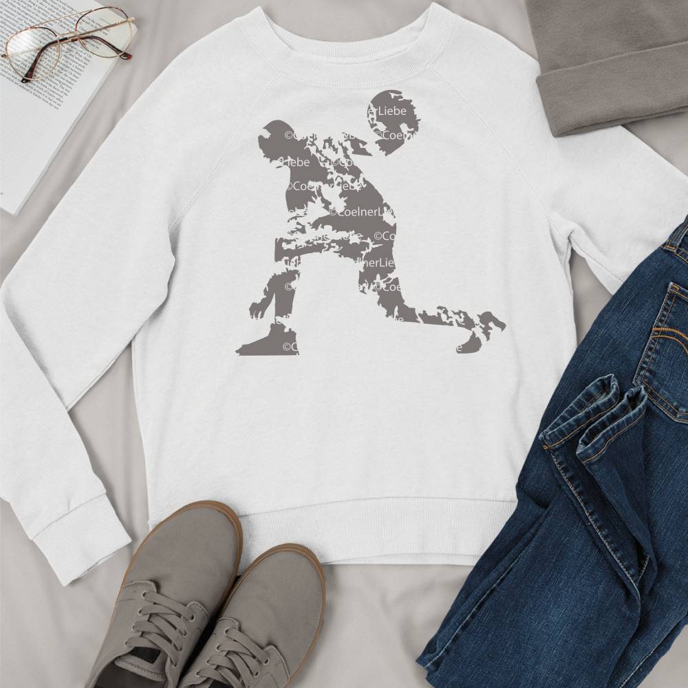 Plotterdatei Basketball Spieler 3 – Dynamische Grunge-Silhouette als Sofortdownload Bild 3
