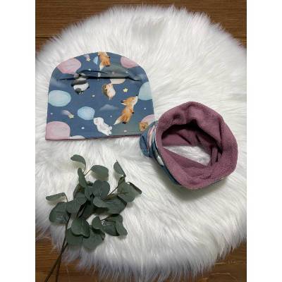 Winterset Beanie und Loop, Gr. XL, KU 50-54cm, ab ca. 3 Jahren